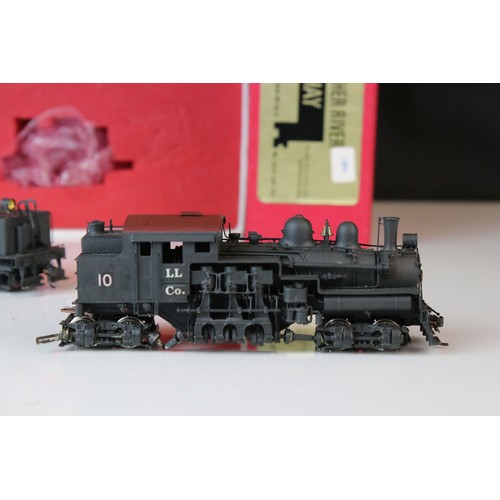 215 - Boxed Key Imports HO gauge Feather River Shay brass locomotive & tender, made in Korea by Samhongsa,... 