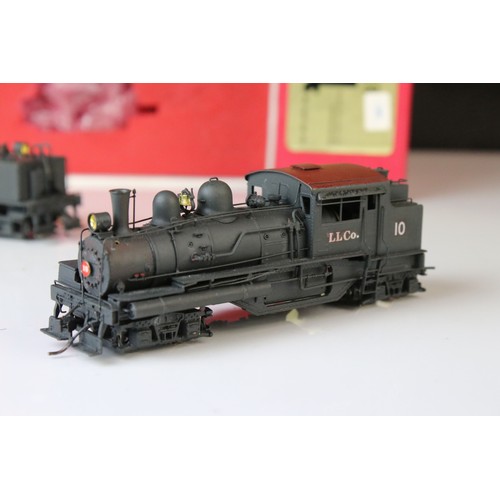 215 - Boxed Key Imports HO gauge Feather River Shay brass locomotive & tender, made in Korea by Samhongsa,... 