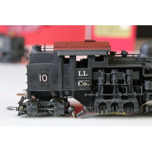 215 - Boxed Key Imports HO gauge Feather River Shay brass locomotive & tender, made in Korea by Samhongsa,... 