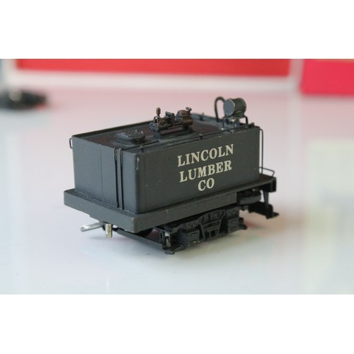 215 - Boxed Key Imports HO gauge Feather River Shay brass locomotive & tender, made in Korea by Samhongsa,... 