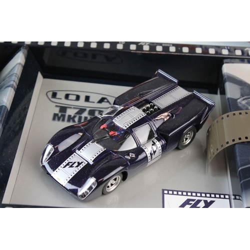 1030 - Two boxed Fly Car Model slot car sets to include Historical Teams Collection Team Gulf GT40 24 Hr Le... 