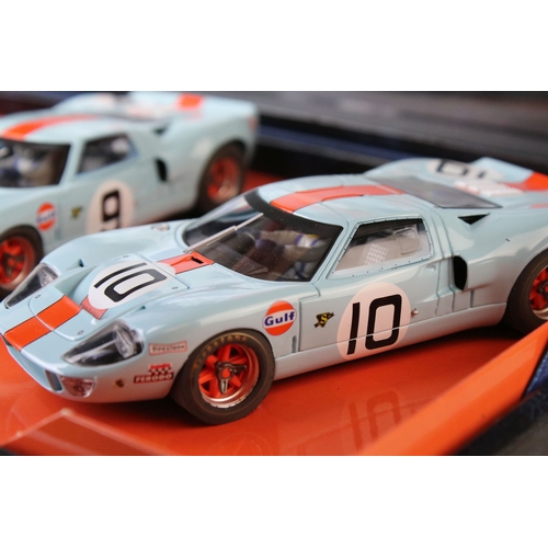 1030 - Two boxed Fly Car Model slot car sets to include Historical Teams Collection Team Gulf GT40 24 Hr Le... 