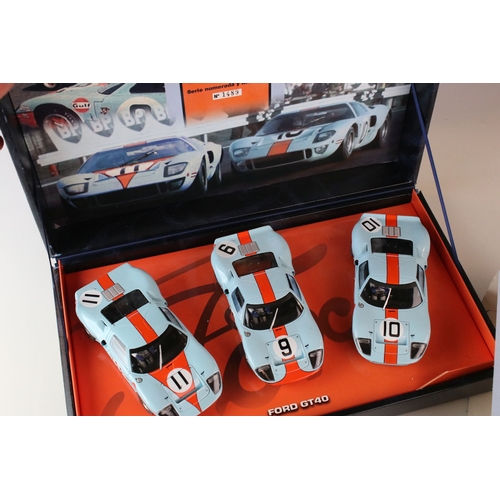 1030 - Two boxed Fly Car Model slot car sets to include Historical Teams Collection Team Gulf GT40 24 Hr Le... 