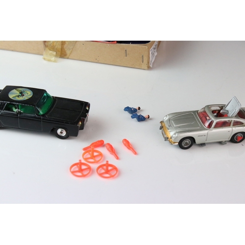 1296 - Six original mid 20th C Corgi diecast models to include Batmobile & Batboat both complete with Batma... 