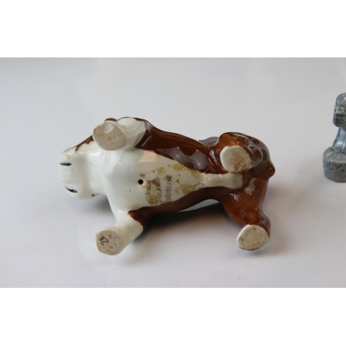 32 - A group of ceramics to include A Beswick Palomino horse one similar fowl Beswick bulldog Bosun Wade ... 