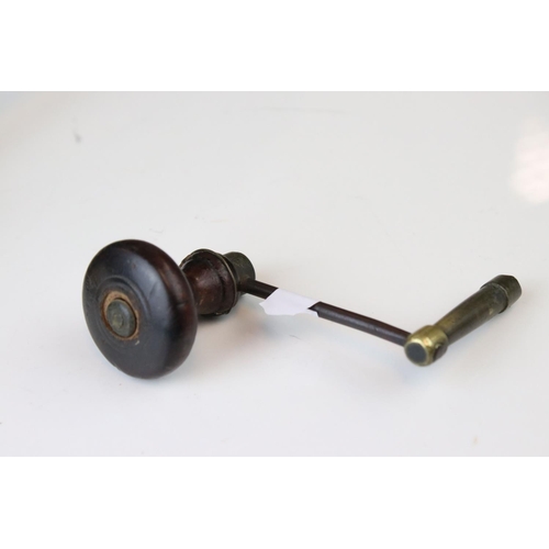 147 - An antique brass desk top pen tray.