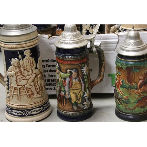 154 - A large quantity of Stein beer mugs.