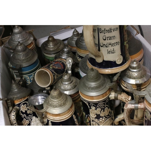 154 - A large quantity of Stein beer mugs.