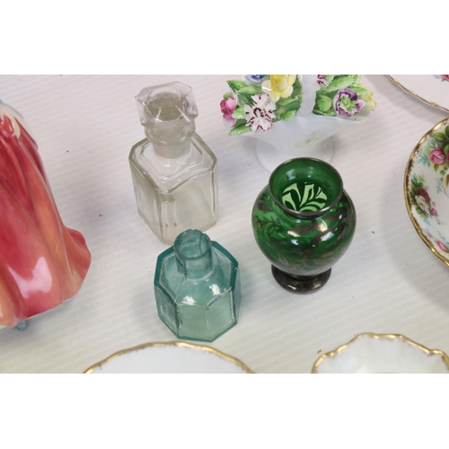 180 - A large box of mixed collectables to include a large quantity of Royal Albert 