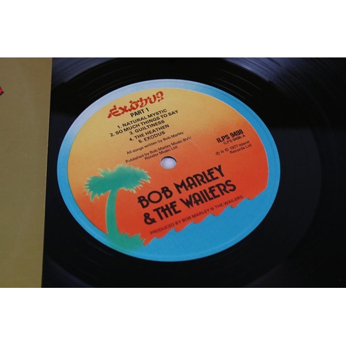 117 - Vinyl - Two Bob Marley LPs to include Exodus ILPS9498, embossed sleeve and Catch a Fire ILPS ILPS 92... 