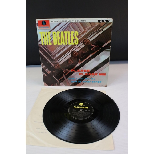 4 - Vinyl - The Beatles Please Please Me (PMC 1202) yellow/black Parlophone label, Recording First Publi... 