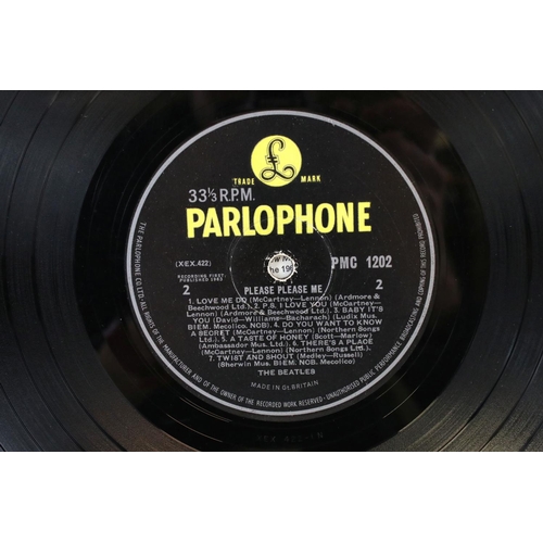 4 - Vinyl - The Beatles Please Please Me (PMC 1202) yellow/black Parlophone label, Recording First Publi... 