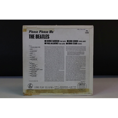 4 - Vinyl - The Beatles Please Please Me (PMC 1202) yellow/black Parlophone label, Recording First Publi... 