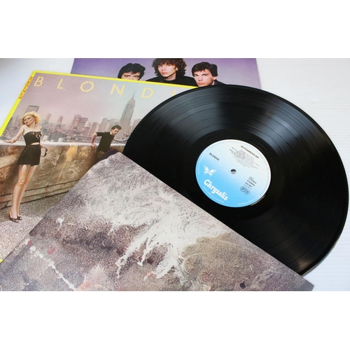 82 - Vinyl - Five Blondie LPs to include self titled CHR1165, Plastic Letters CHR1166, Eat to the Beat CD... 