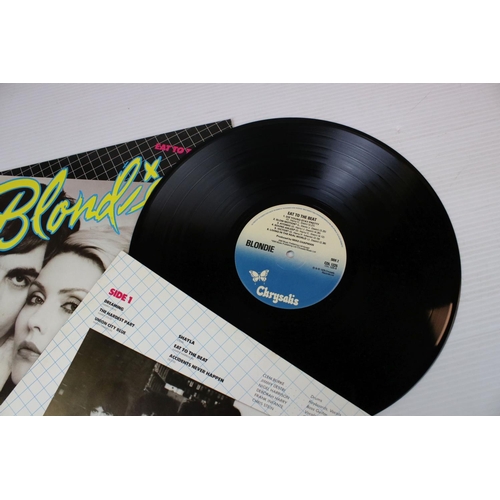 82 - Vinyl - Five Blondie LPs to include self titled CHR1165, Plastic Letters CHR1166, Eat to the Beat CD... 