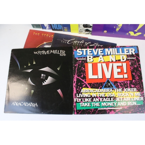 175 - Vinyl - 12 Steve Miller Band LPs to include Children of the Future on Capitol SFT18, self titled ST2... 