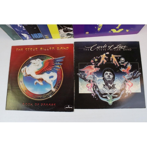 175 - Vinyl - 12 Steve Miller Band LPs to include Children of the Future on Capitol SFT18, self titled ST2... 