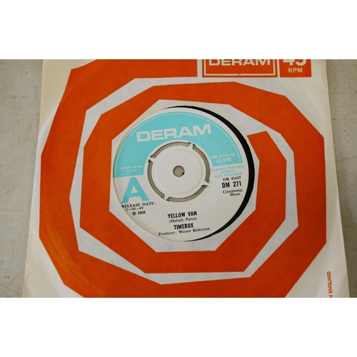 52 - Vinyl - Timebox Yellow Van (Deram DM 271) Demo.  Release date shown 3.10.1969, light blue Deram labe... 