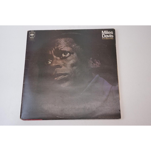 148 - Vinyl - Seven Miles Davis LPs to include Nefertiti on Columbia CL2794, Miles by the Sky CBS 85548, I... 