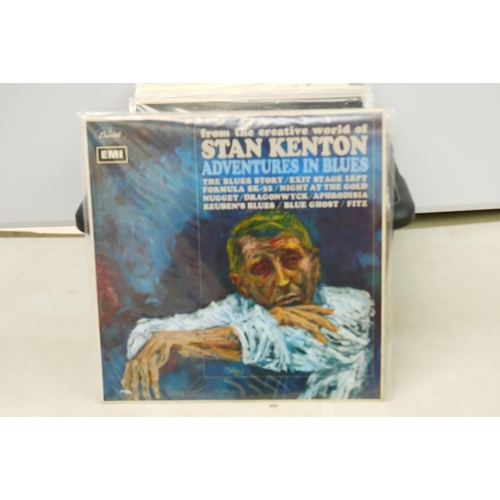 59 - Vinyl - Stan Kenton collection of 17 LP's including some live performances, all in poly protective s... 