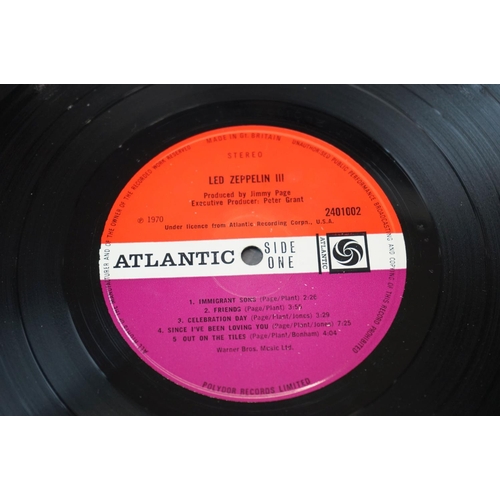 104 - Vinyl - Two Led Zeppelin LPs to include One K40031 and Two K40037, both green/orange Atlantic labels... 