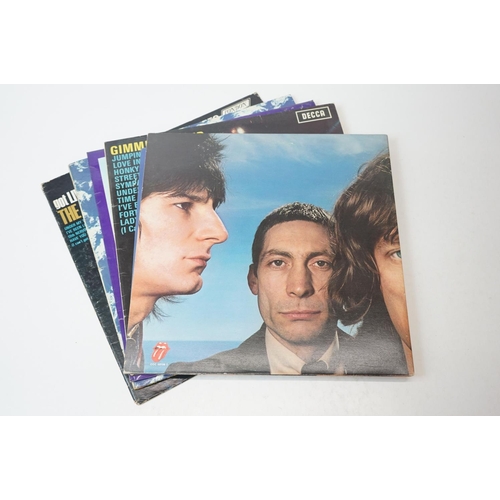 98 - Vinyl - Eight The Rolling Stones LPs to include No 2 LK4661 later re-release boxed Decca red label, ... 