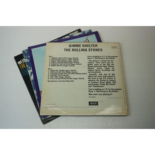 98 - Vinyl - Eight The Rolling Stones LPs to include No 2 LK4661 later re-release boxed Decca red label, ... 