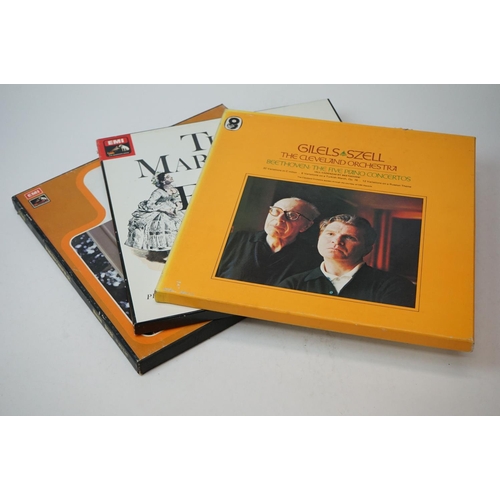 129 - Vinyl - Around 35 Classical LPs plus 3 box sets to include Beethoven, sleeves and vinyl vg