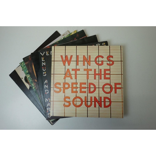 132 - Vinyl - Eight Wings LPs to include London Town, At the Speed of Sound, Venus and Mars, Band on the R... 