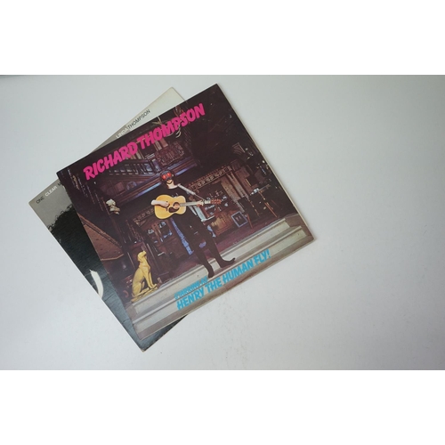 134 - Vinyl - Eight Richard & Linda Thompson related LPs to include First Light, I Want to See The Bright ... 