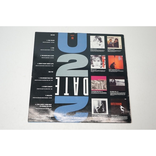 12 - Vinyl - U2 2 Date Promotional LP on Island U22DI, sleeve gd+ with seam wear, vinyl vg+