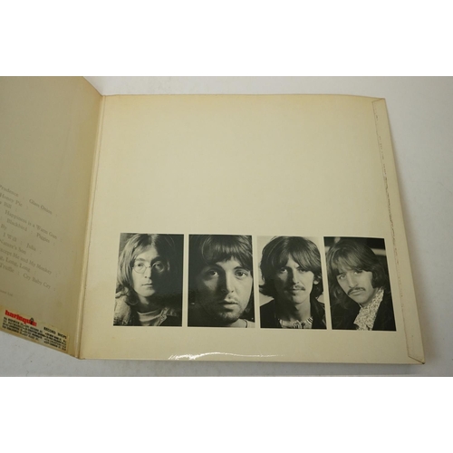 3 - Vinyl - The Beatles White Album (PMC 7067) low number 0052710.  Top loader sleeve is at least VG+ wi... 