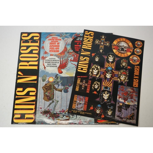 9 - Vinyl - Guns N Roses Appetite For Destruction (UK: WX 125 924 148-1) original withdrawn cover, limit... 