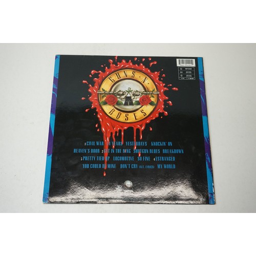 8 - Vinyl - Three Guns n Roses LPs to include Appetite For Destruction with advert insert, and Use Your ... 