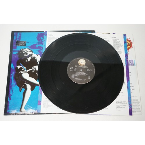 8 - Vinyl - Three Guns n Roses LPs to include Appetite For Destruction with advert insert, and Use Your ... 