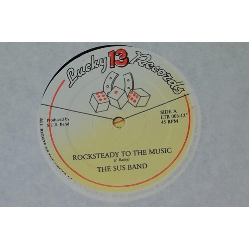 298 - Vinyl - Roots / Reggae / Ska -  5 copies of The SUS Band ‘Rocksteady To The Music / Mr. D.J’. (Lucky... 