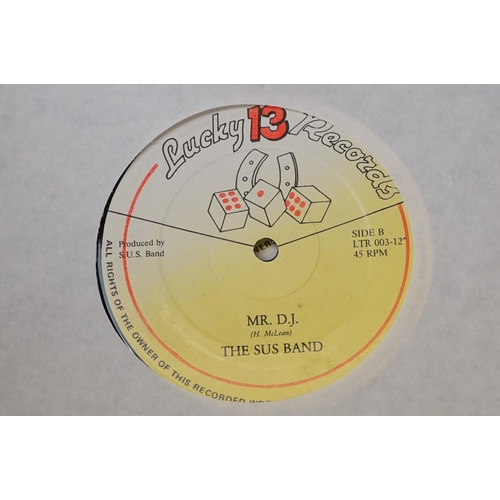 298 - Vinyl - Roots / Reggae / Ska -  5 copies of The SUS Band ‘Rocksteady To The Music / Mr. D.J’. (Lucky... 