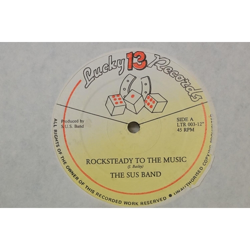 298 - Vinyl - Roots / Reggae / Ska -  5 copies of The SUS Band ‘Rocksteady To The Music / Mr. D.J’. (Lucky... 