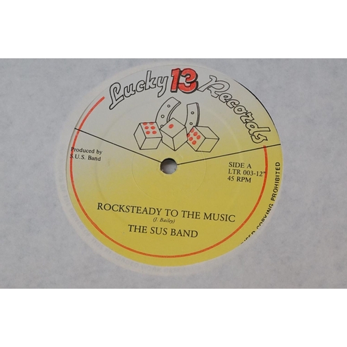 298 - Vinyl - Roots / Reggae / Ska -  5 copies of The SUS Band ‘Rocksteady To The Music / Mr. D.J’. (Lucky... 