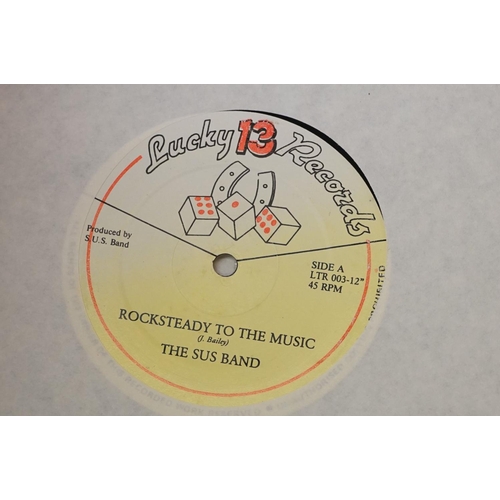 298 - Vinyl - Roots / Reggae / Ska -  5 copies of The SUS Band ‘Rocksteady To The Music / Mr. D.J’. (Lucky... 