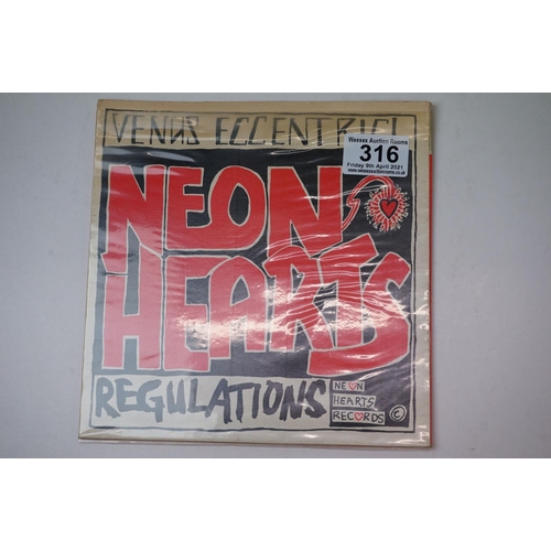 316 - Vinyl - Punk - Neon Hearts Venus Eccentric original UK pressing in picture sleeve.  Vinyl & picture ... 