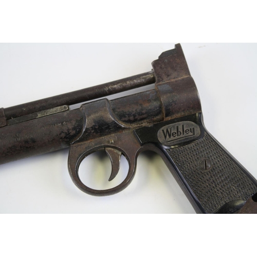 100A - A Vintage Webley Junior Air Pistol By Webley & Scott Birmingham, Cal .177. (A/F).