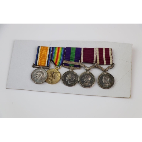 16 - A British World War One Miniature Medal Group To Include The British War Medal, The Victory Medal, T... 