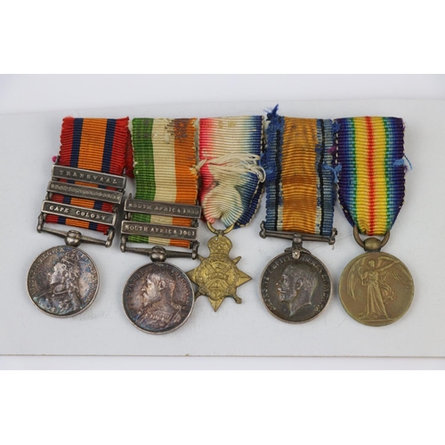 22 - A British Boer War And World War One Miniature Medal Group To Include The Queens South Africa Medal ... 