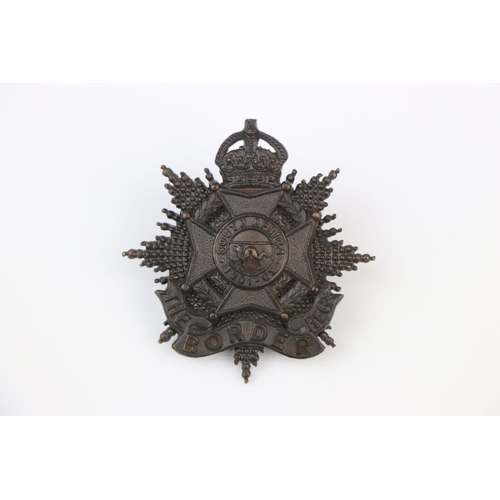 33 - A British Officers Side Cap Badge For The Volunteer Territorial Battalion Of The Border Regiment Wit... 