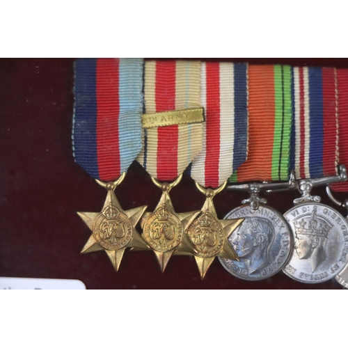 38 - A British World War Two Miniature Medal Group Of Eleven Medals To Include The 1939-45 Star, The Afri... 