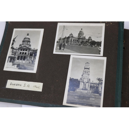 41 - A World War Two Photograph Album Complete With A Large Collection Of Photographs Taken Whilst On Dut... 