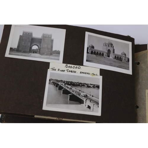 41 - A World War Two Photograph Album Complete With A Large Collection Of Photographs Taken Whilst On Dut... 