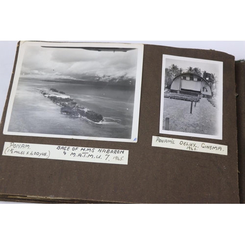 41 - A World War Two Photograph Album Complete With A Large Collection Of Photographs Taken Whilst On Dut... 