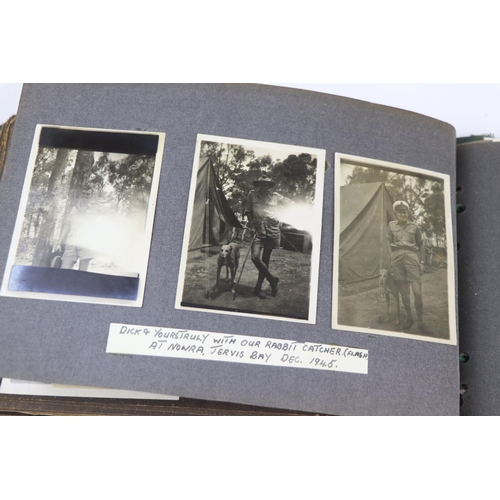 41 - A World War Two Photograph Album Complete With A Large Collection Of Photographs Taken Whilst On Dut... 